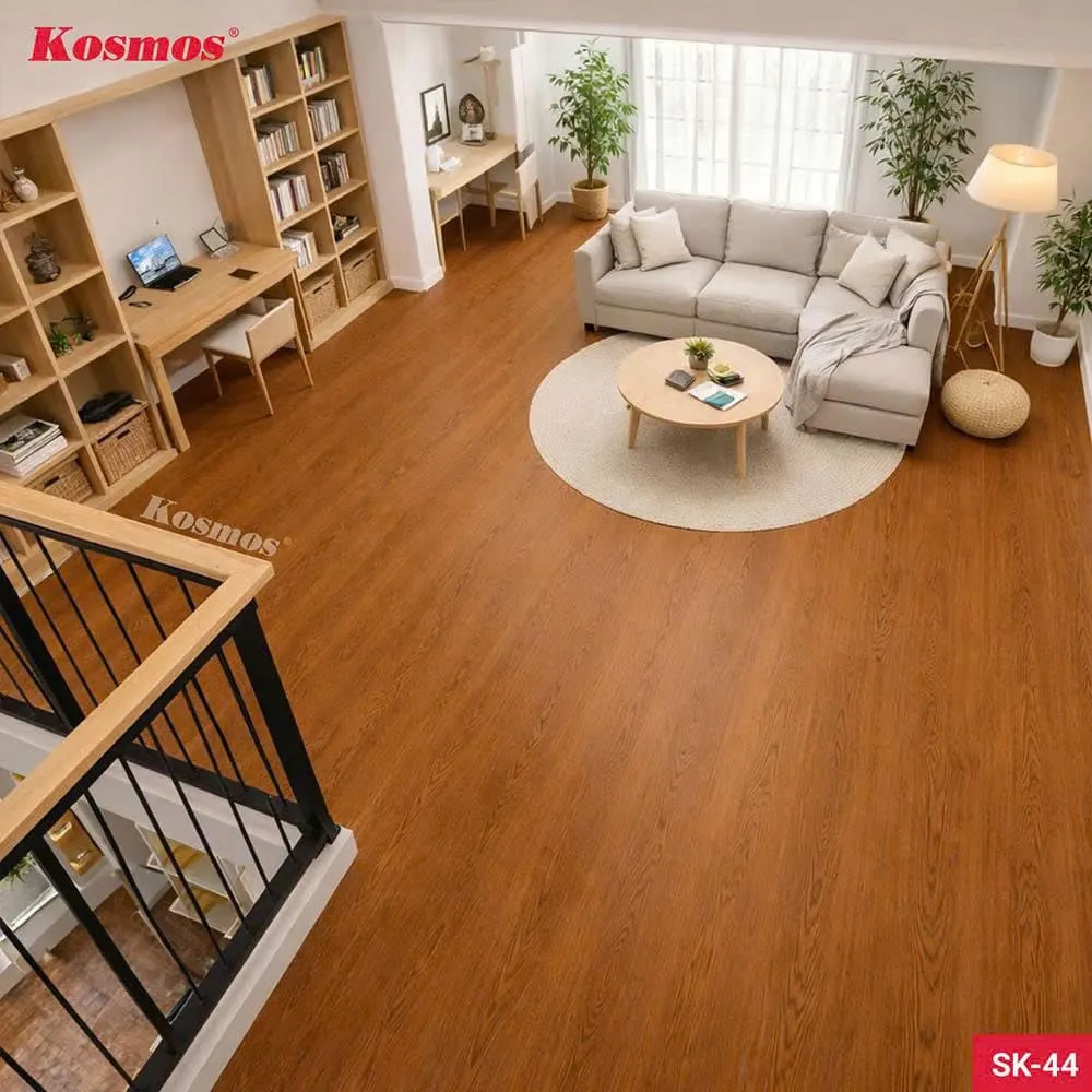 Sàn Nhựa Chịu Lực PVC Giả Gỗ Làm Gác Lửng Kosmos SK44X4M